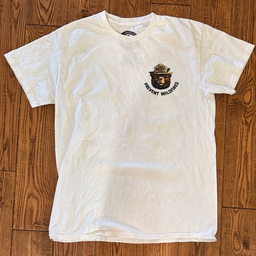 White Smokey Bear T-Shirt